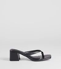 Elevated Chic Thong-Strap Mules