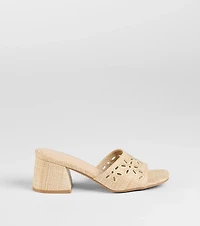 Perfect Pair Cutout Block Heel Mules