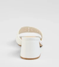 Perfect Pair Cutout Block Heel Mules