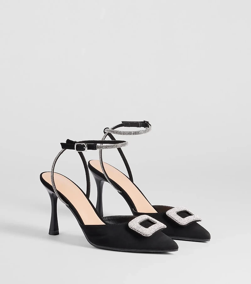 Luxe Night Out Rhinestone Stiletto Pumps
