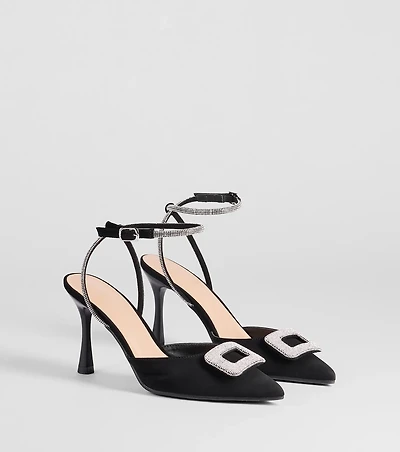 Luxe Night Out Rhinestone Stiletto Pumps