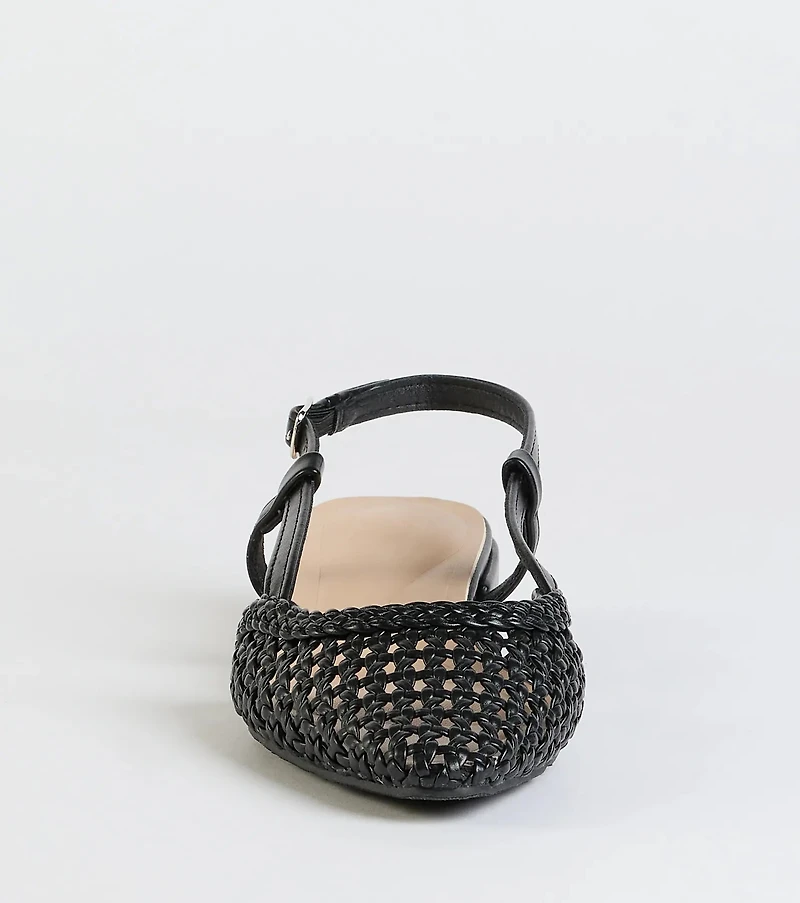 Feels Like Spring Braided Slingback Sandals