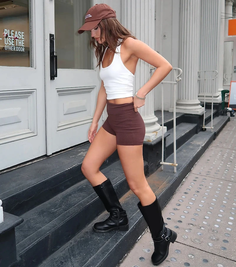 Effortlessly Edgy Under-The-Knee Boots