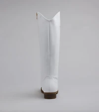 Polished Touch Under The Knee Riding Boots