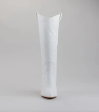 Chic Girl Era Pearl Knee-High Boots
