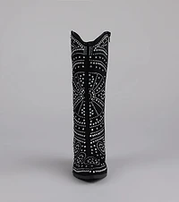 Glam Strut Rhinestone Cowboy Boots