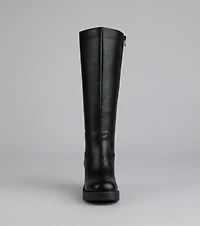 City Edge Wide Calf Platform Boots