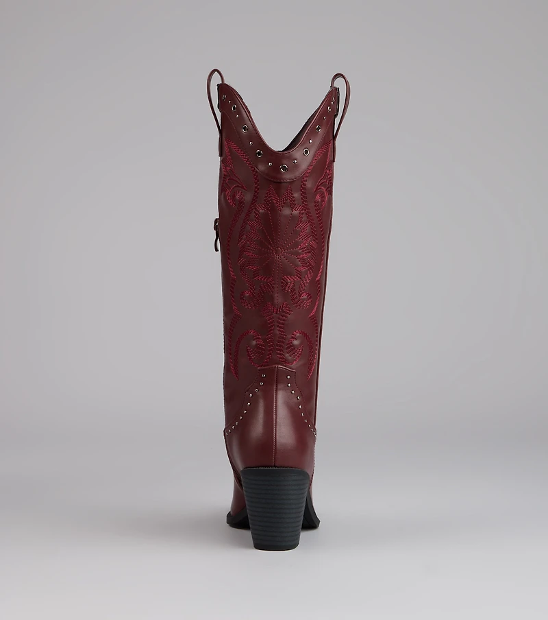 Ride or Shine Studded Cowboy Boots
