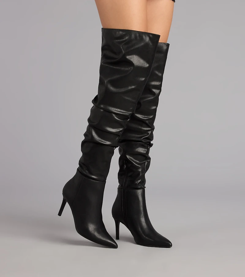 Season’s Sleek Thigh-High Stiletto Boots
