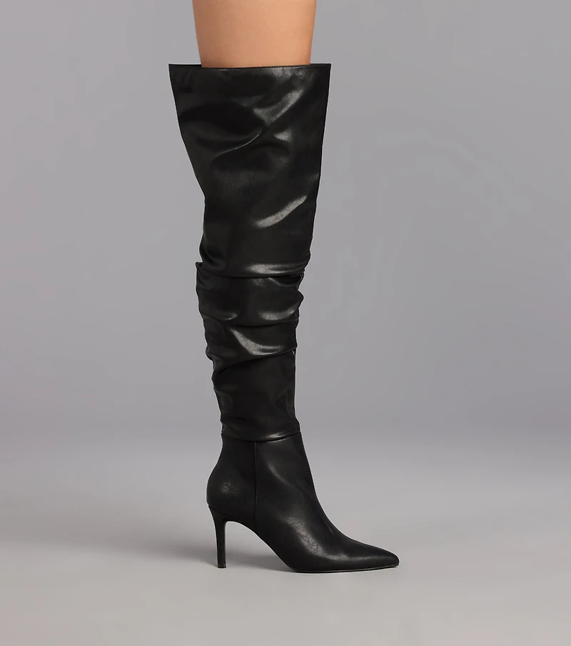 Season’s Sleek Thigh-High Stiletto Boots