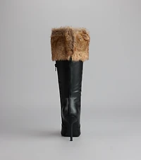 Night Luxe Faux Fur Stiletto Boots