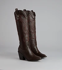 Ride or Shine Studded Cowboy Boots