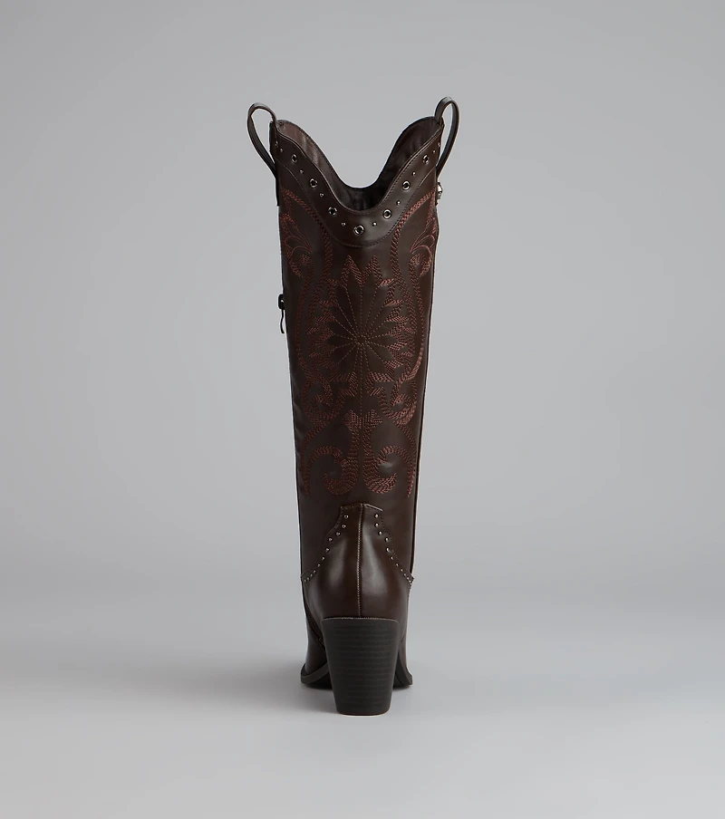 Ride or Shine Studded Cowboy Boots