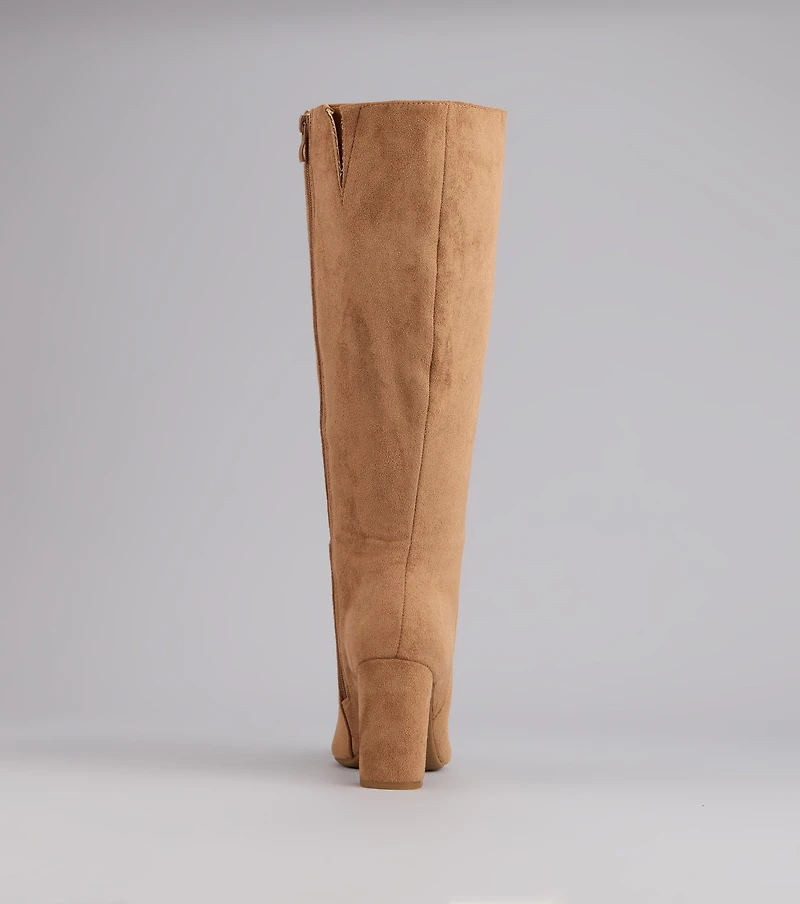 Fall For Me Wide Calf Knee-High Boots