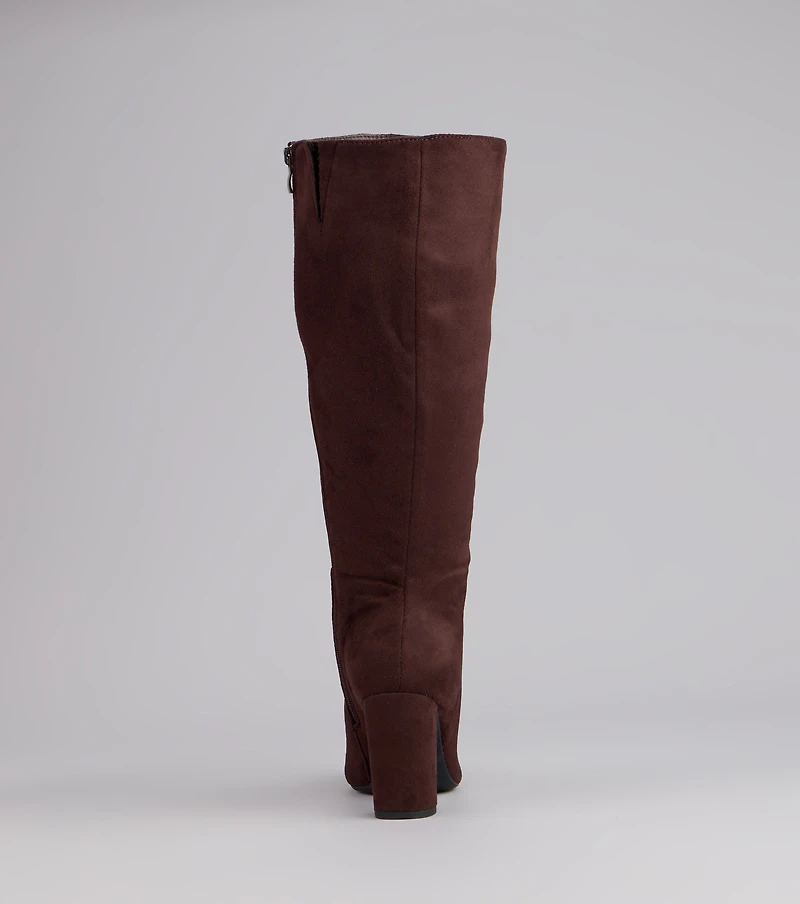 Fall For Me Wide Calf Knee-High Boots