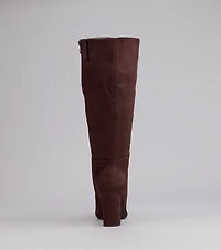 Fall For Me Wide Calf Knee-High Boots