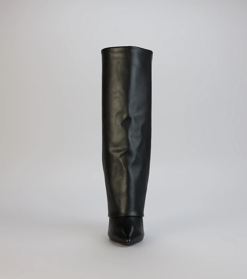 Point Taken Lace-Up Stiletto Boots