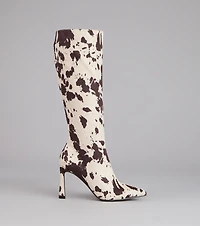 Street Rodeo Cow Print Boots