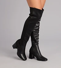 Sleek Confidence Over-The-Knee Boots