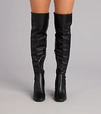 Sleek Confidence Over-The-Knee Boots