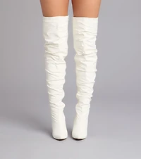 Strut Style Scrunch Over-The-Knee Boots