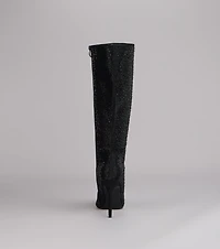 After Hours Shine Rhinestone Stiletto Boots