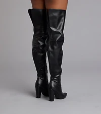 Boss Moves Over-The-Knee Block Heel Boots