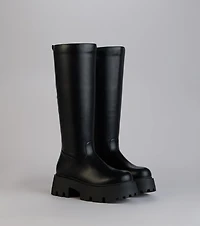 Built To Stomp Faux Leather Lug Boots