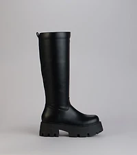 Built To Stomp Faux Leather Lug Boots