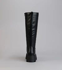 Built To Stomp Faux Leather Lug Boots