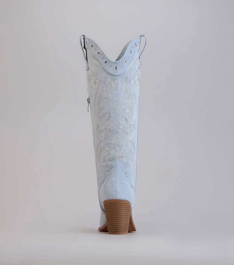 Daydream Studded Cowboy Boots