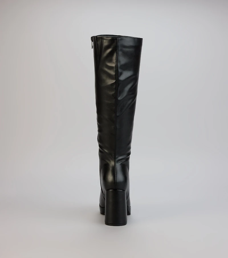 Icon Status Platform Knee Boots