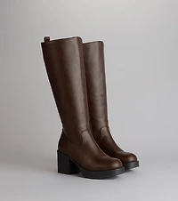 City Edge Wide Calf Platform Boots
