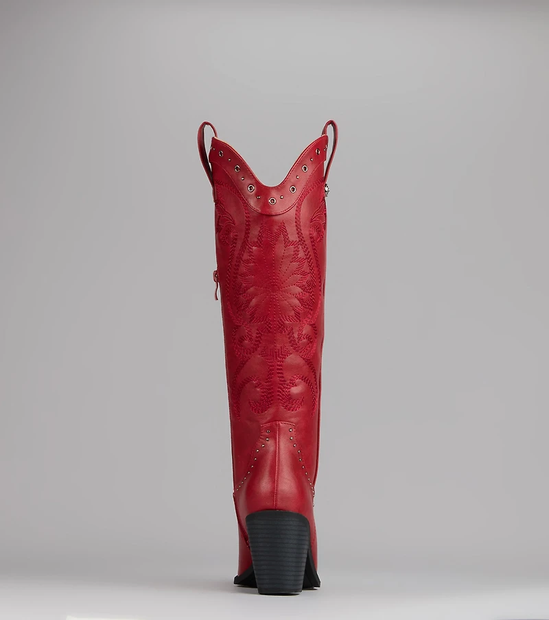 Ride or Shine Studded Cowboy Boots