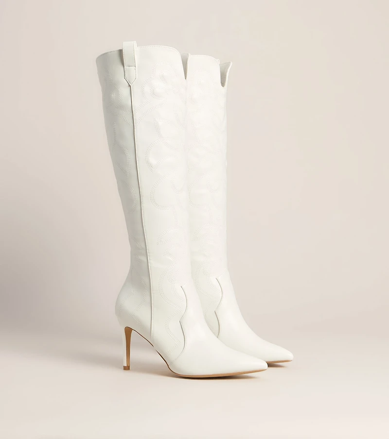 Polished Out West Stiletto Cowboy Boots