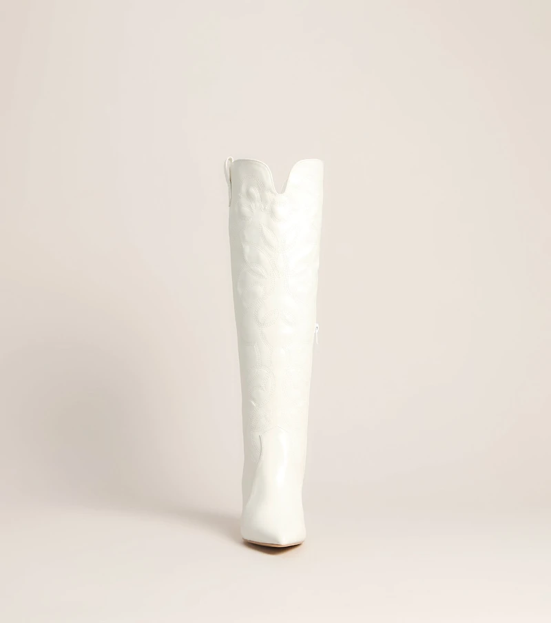 Polished Out West Stiletto Cowboy Boots