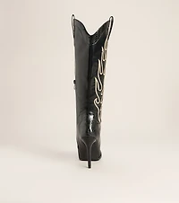 Front Row Flame Western Stiletto Boots