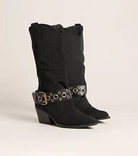 Extra Attitude Western Belted Boots
