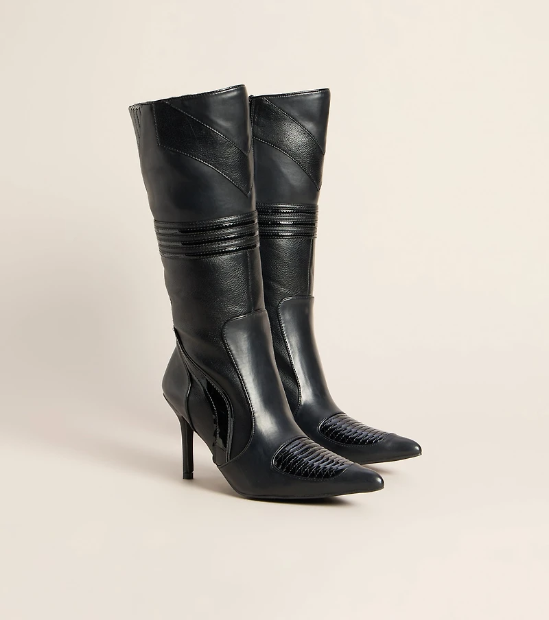 No Speed Limit Moto Knee-High Boots