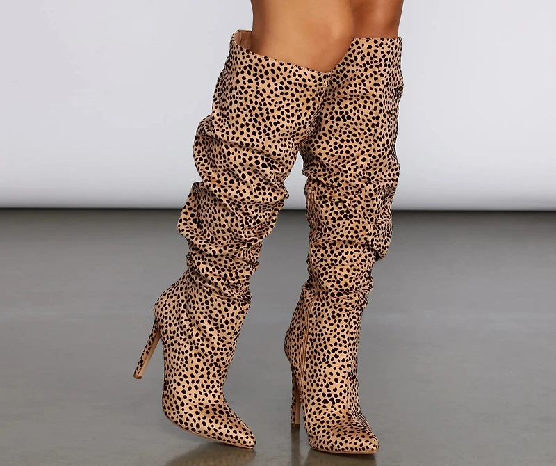 Spotted From Afar Stiletto Boots