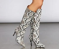 Slither Style Stiletto Boots