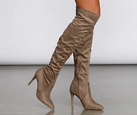Stop And Stare Thigh High Stiletto Boots