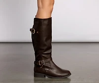 Chic Wide Fit Below The Knee Boots