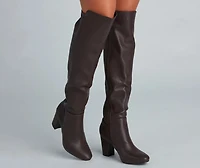 Western Vibes Faux Leather Boots