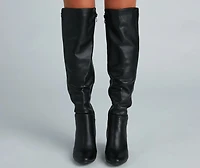 Western Vibes Faux Leather Boots