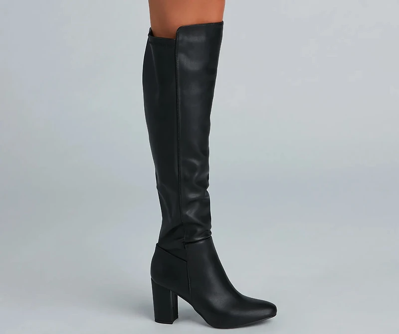 Western Vibes Faux Leather Boots