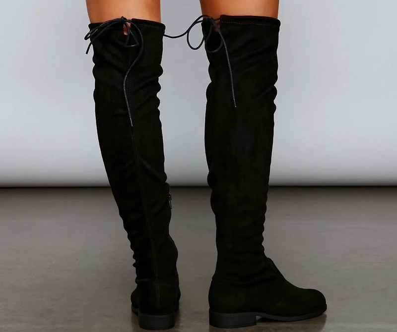Classic Faux Suede Over-The-Knee Boots