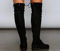 Classic Faux Suede Over-The-Knee Boots