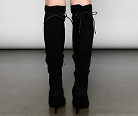 Step Out And Slay Knee-High Stiletto Boots