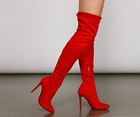 Hot Like Fire Over-The-Knee Stiletto Boots